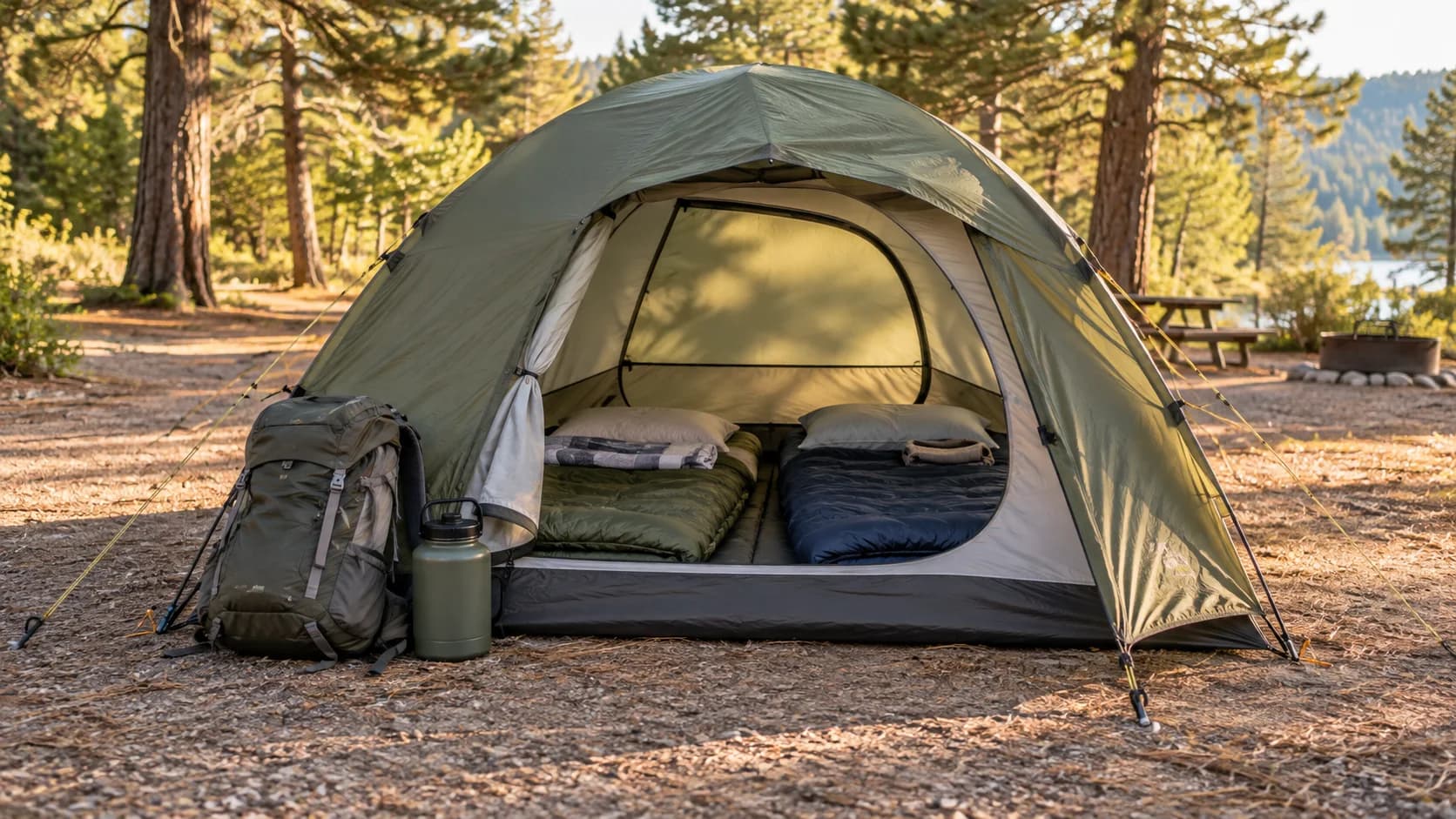 Cómo montar un campamento para pasar la noche durante una emergencia